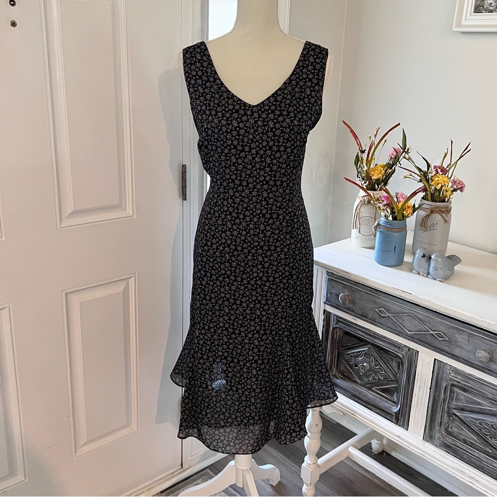 Danny & Nicole Black Floral Maxi Dress - Picture 7 of 8